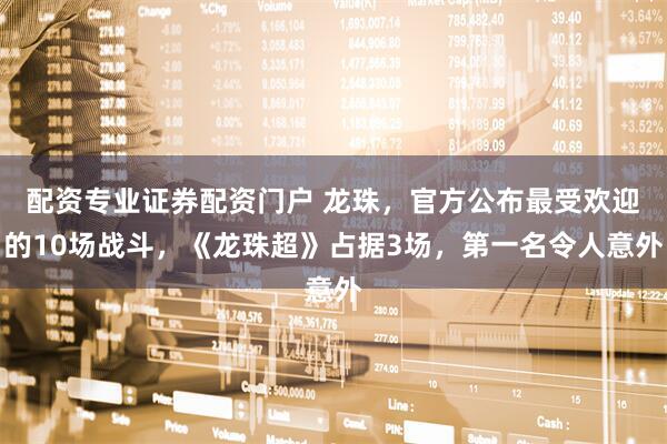 配资专业证券配资门户 龙珠，官方公布最受欢迎的10场战斗，《龙珠超》占据3场，第一名令人意外